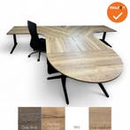 Complete set - Ahrend hoekbureaus met aanzetstuk - 400x280, Werkplek, Ophalen of Verzenden, Gebruikt, Bureau
