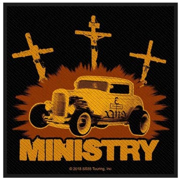 Ministry - Jesus Built My Hotrod Patch officiële merchandise, Ophalen of Verzenden, Nieuw, Kleding