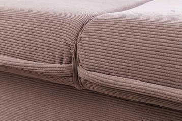 Design slaapbank APARTMENT 215cm taupe corduroy 3-zits bank, Ophalen of Verzenden, Nieuw