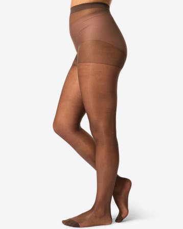 HEMA Panty 20 denier glans - 4 stuks bruin, Verzenden, Nieuw, Bruin