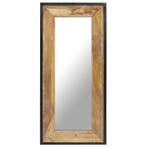 vidaXL Spiegel 110x50 cm massief mangohout, Huis en Inrichting, Woonaccessoires | Spiegels, Verzenden, Nieuw
