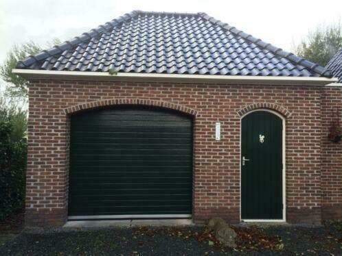 Br.2500xh.2125 elektr. sectionale garagedeuren (div. maten), Doe-het-zelf en Verbouw, Deuren en Horren, Nieuw, Kunststof, Metaal