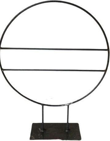 Metalen frame zwaar ring op platte plaat ø40 cm met 2, Hobby en Vrije tijd, Knutselen, Ophalen of Verzenden, Nieuw