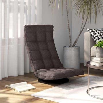 vidaXL Vloerstoel draaibaar stof taupe, Huis en Inrichting, Verzenden, Nieuw