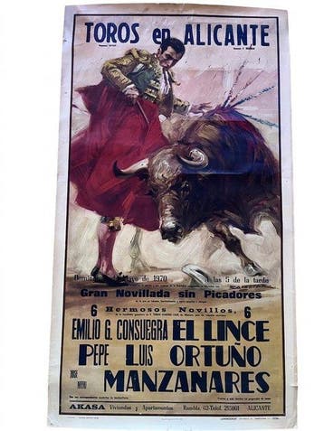 J. Cros Estrems - Toros en Alicante - Jaren 1970