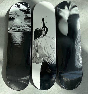 Robert Longo (1953) - Set of Three Supreme Skateboards