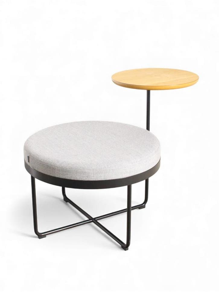 Johanson Shima poef met tafel, grijs-zwart, Zakelijke goederen, Kantoor en Winkelinrichting | Kantoormeubilair en Inrichting, Tafel
