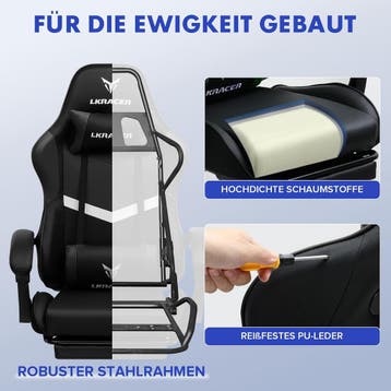 Ergonomische Bureaustoel -  Office Chair - Gamestoel - Volwa, Verzenden, Zo goed als nieuw