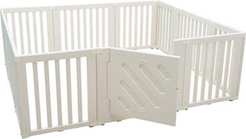 Kunststof grondbox/playpen 187 x 203 x 68 cm (WIT), Kinderen en Baby's, Boxen, Ophalen of Verzenden, Nieuw, Rechthoekig, Boxkleed