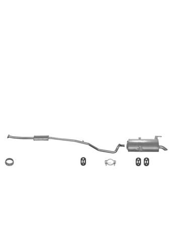 Complete uitlaat Einddemper + Middendemper Peugeot 206 stati, Verzenden, Nieuw