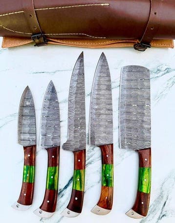 Keukenmes - Kitchen knife set - Staal - Noord Amerika -