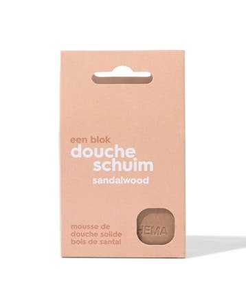 HEMA Blok doucheschuim sandalwood 65g, Verzenden, Nieuw