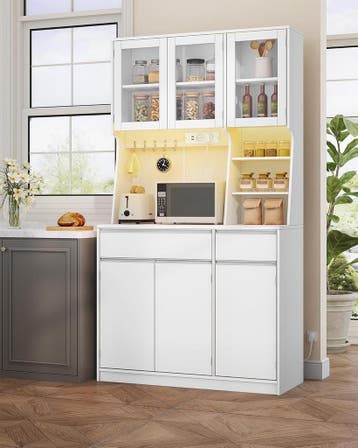 Hzuaneri Keukenkast, dressoir, commode keuken met stopcontac, Verzenden, Zo goed als nieuw