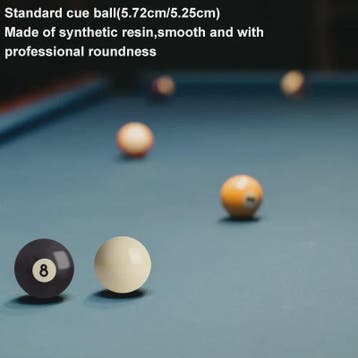 Zwarte 8 Poolbal - Standaard 57.2mm / 52.5mm - Hars - Oefenb, Verzenden, Nieuw