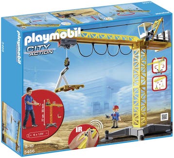 Playmobil Grote Bouwkraan met IR-afstandsbediening - 5466 (N, Kinderen en Baby's, Speelgoed | Playmobil, Verzenden, Nieuw