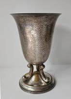 Jugendstil - Champagne koeler - Verzilverd koper, Antiek en Kunst
