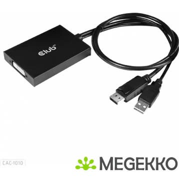CLUB3D cac-1010 Displayport/usb DVI-I Daul link Zwart, Wit, Verzenden, Nieuw