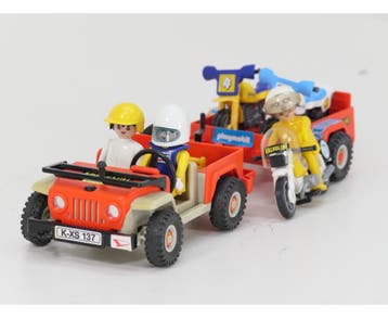 Playmobil 3478 crossmotorenset VVP #9574 (e Speelgoed), Ophalen of Verzenden, Gebruikt, Overige typen