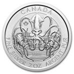Canadian Creatures of the North - Kraken 2 oz 2020, Verzenden, Noord-Amerika, Losse munt, Zilver