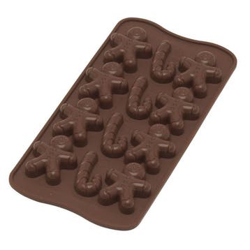 Silikomart Siliconen Bonbonvorm Gingerbread (15x) 4,3x3,5cm, Verzenden, Nieuw