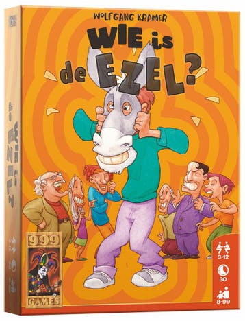 999 Games kaartspel Wie is de ezel? van €11,99 voor €5,99, Ophalen of Verzenden, Nieuw