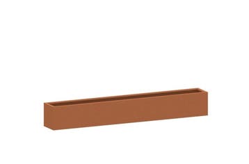 Cortenstaal plantenbak 300x50x50cm - Zonder bodem - HTDesign, 100 cm of meer, Nieuw, Metaal, Rechthoekig