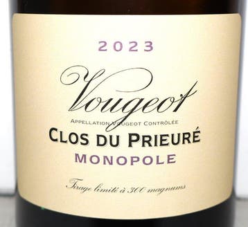 2023 Vougeot Clos du Prieuré White (Monopole) - Domaine de, Nieuw