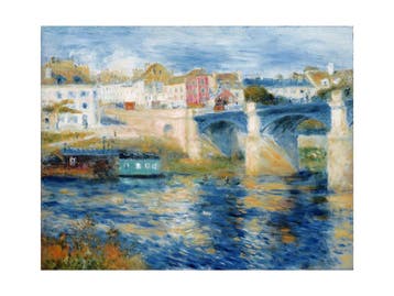 Kunstdruk Auguste Renoir - Le pont a Chatu 80x60cm, Verzenden, Nieuw