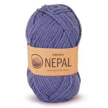 DROPS Nepal Uni Colour - 6314 denimblauw - Wol Garen, Ophalen of Verzenden, Nieuw