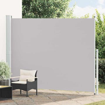 vidaXL Tuinscherm uittrekbaar 220x314 cm grijs, Verzenden, Nieuw
