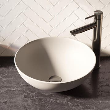 Brauer Bowl Waskom - Rond - 40 cm - Keramiek - Mat - Wit, Ophalen of Verzenden, Nieuw
