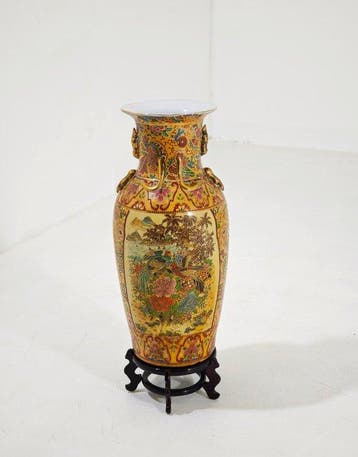 Vaas - Keramiek - Satsuma Japan - 60,5 cm