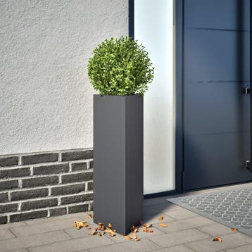 vidaXL Plantenbakken 2 st driehoek 30x26x75 cm staal, Verzenden, Nieuw, Metaal
