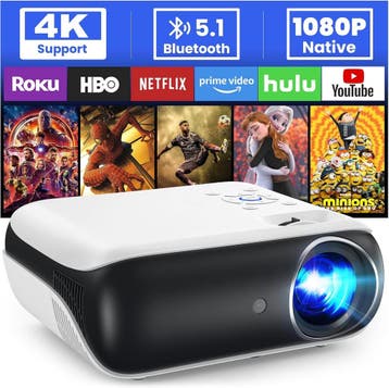Home Cinema Beamer | 4K-Decoder | Scherpe Prijs 35% Korting, Audio, Tv en Foto, Beamers, HOPVISION, LED, Ophalen of Verzenden