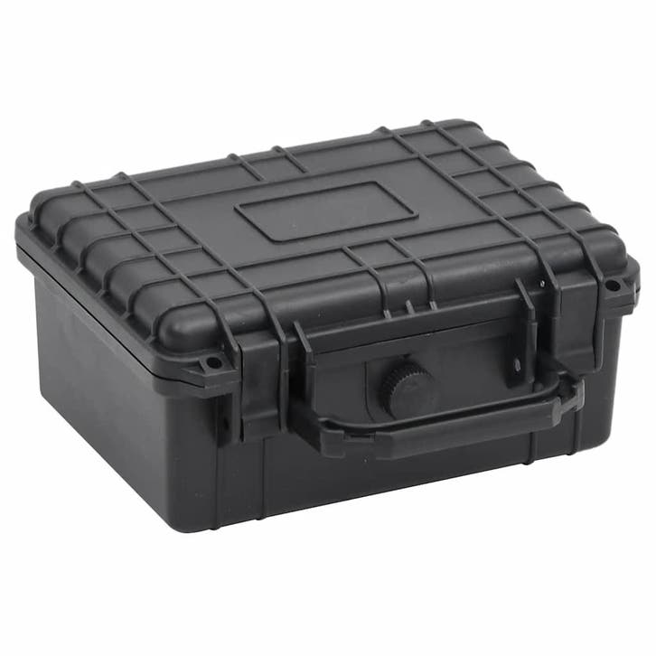 vidaXL Flightcase draagbaar 24x19x11 cm PP zwart, Audio, Tv en Foto, Fotografie | Fototassen, Nieuw, Verzenden