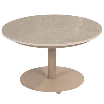 Boaz lounge tuintafel 60xH35 cm ceramic middenpoot latte 4, Tuin en Terras, Tuintafels, Ophalen of Verzenden, Nieuw