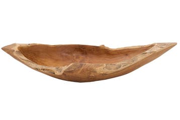 Massieve kom NATURE BOAT 60cm natuurlijk teak wortelhout -, Huis en Inrichting, Woonaccessoires | Vazen, Ophalen of Verzenden