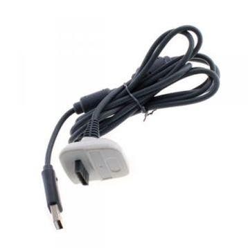 Play & Charge Kabel voor Xbox 360 - Wit, Spelcomputers en Games, Verzenden, Zo goed als nieuw