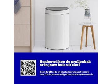 Brabantia Touch Bin - Prullenbak - 40 liter - Soft-Touch -, Verzenden, Zo goed als nieuw