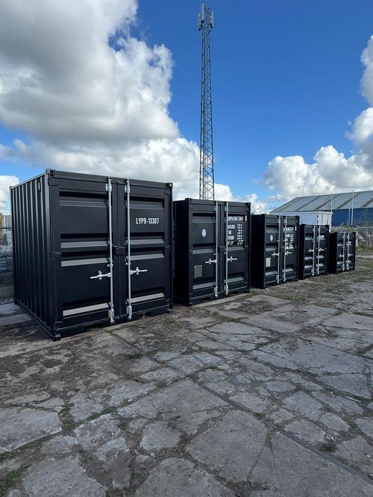 9ft, 8ft, 7ft, 6ft, 5ft - Container - Zwart - Nieuw -, Zakelijke goederen, Machines en Bouw | Keten en Containers