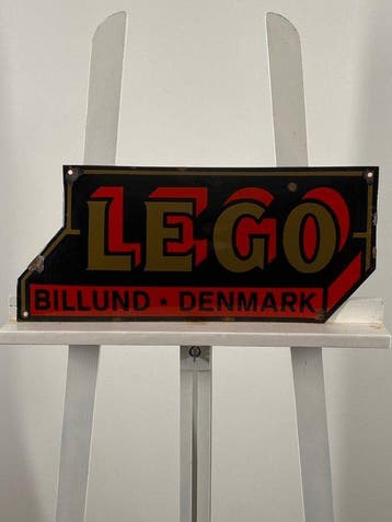 LEGO - Emaille bord - 50x22cm - Gemaakt van dikke staalplaat