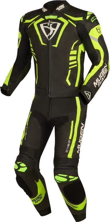 MUGENRACE Predator Zwart Wit Neon Geel Geperforeerd 2-Delig, Nieuw met kaartje, MUGENRACE, Heren, Combipak