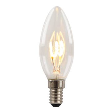 Dimbare Olucia E14 LED kaarslamp Tuelo, 2W, 2700K, Ophalen of Verzenden, Nieuw, Led-lamp