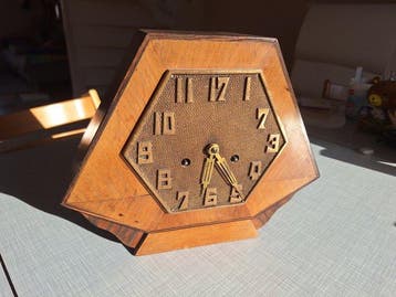 Pendule - Hout, Messing, Staal - 1930-1940 - Pendule