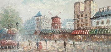 European School (XX) - Moulin Rouge, Parijs – Montmartre