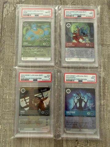 Disney Lorcana - 4 Graded card - Disney Lorcana - PSA, Nieuw
