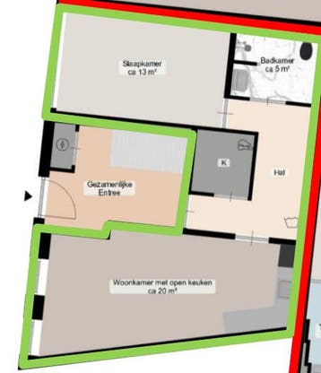 Te huur: Appartement Hofstraat in Groningen, Groningen, Groningen, Appartement