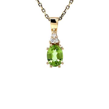 Audrey hanger 14 krt - Lime, Sieraden, Tassen en Uiterlijk, Ophalen of Verzenden, Nieuw