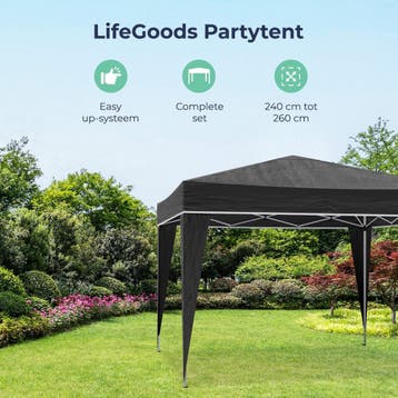 2dekans | LifeGoods Partytent - Paviljoen - EasyUp -, Ophalen of Verzenden, Zo goed als nieuw
