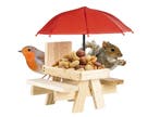 HI Eekhoornvoederhuisje - Met Paraplu - Beige, Dieren en Toebehoren, Verzenden, Nieuw